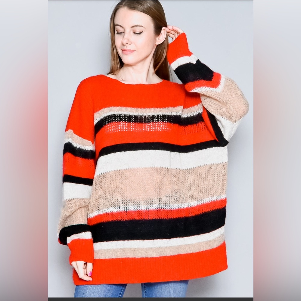 & Other Stories Oversized Chunky Knit Wool Blend Sweater Size M